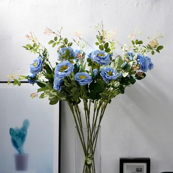 

Lan Kwai Fong Imitation Flowers Hibiscus Rose Artificial Flowers Wedding Decoration Artificial Plant Home Decoration Decoration