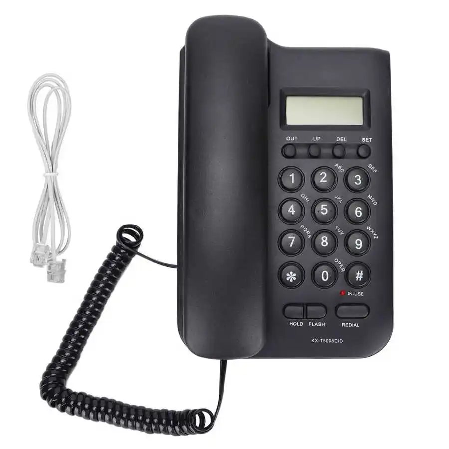 Desktop Landline Phone Wall Mountable Telephone Fixed Wired Phones With  Caller Id Display Mini Phone For Home Office Hotel - Telephones - AliExpress