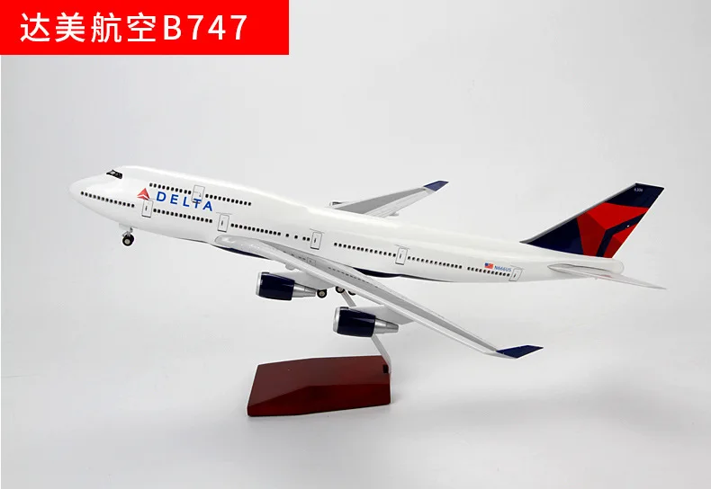 1: 150 Air China Boeing B747 модель самолета Delta Airlines пассажирский самолет EVA Воздушный самолет для украшения