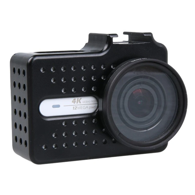 Action Camera Aluminum alloy Protective Shockproof Frame Case Shell + UV Protector Lens Cap Cover for Xiaomi Yi 2 4K Accessories |