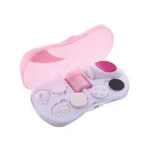 8 в 1 электрическая щетка для чистки лица Электрический спа-уход за кожей Sonic зубная щётка вибрацией в форме чаши Глубокая Чистка Пор, очищающий, отшелушивающий массирования, непромокаемая обувь