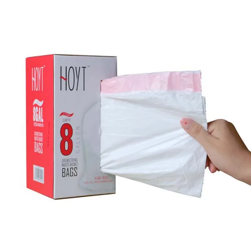 90 Pack 8/13/30 Gallon Plastic Trash Bags Extra Large Strong Drawstring Trash Bags for Room,Kitchen,Office 60x55cm