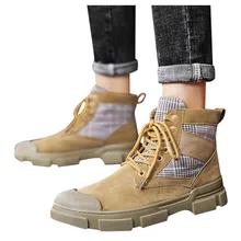 SAGACE Для Мужчин 'S зимние ботинки Меховые сапожки средней высоты Для мужчин повседневная обувь Высокое качество Для мужчин Уличная Рабочая Мужская обувь из дышащего материала