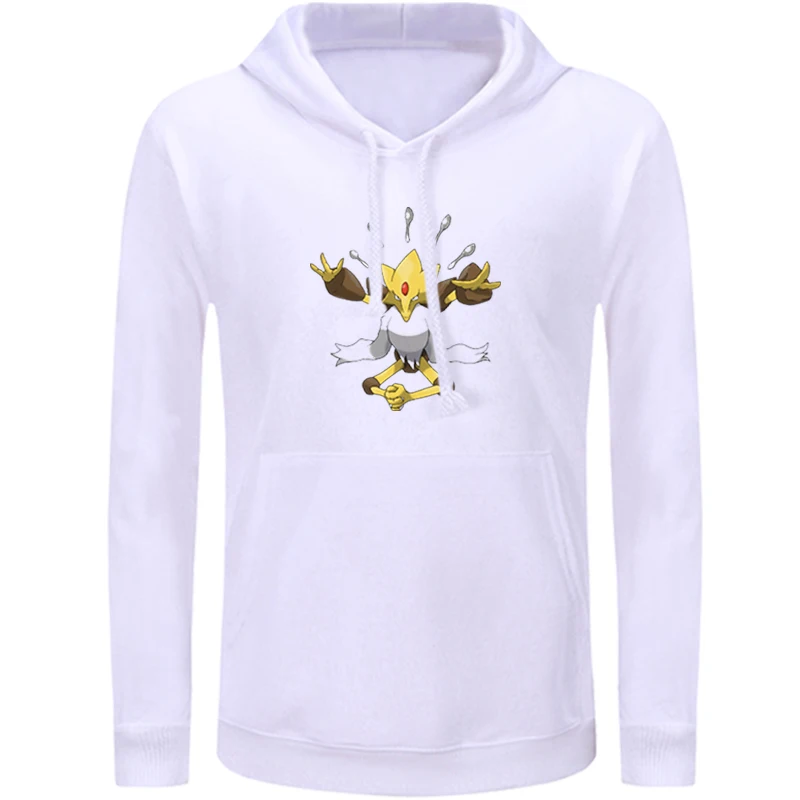 icWM942W Толстовка с изображением покемона алаказама, мима старю таурос Togepi Jigglypuff Chansey Ditto, графический свитшот, пуловер с капюшоном, подарок - Цвет: icWM942W