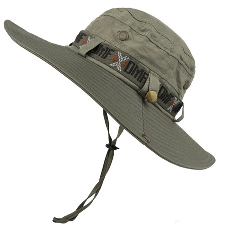 

Waterproof Bucket Hat Summer Men Women Boonie Hat Outdoor UV Protection Wide Brim Panama Safari Hunting Hiking Fishing Sun Hats
