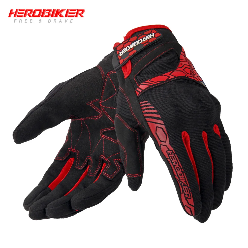 Перчатки для верховой езды с сенсорным экраном Herbiker все finger Bikes, мотоциклы, велосипеды, ветрозащитные мужские и женские велосипеды с длинным пальцем
