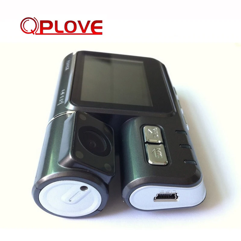 Автомобильный видеорегистратор QPLOVE HD с двумя объективами 1080 P g сенсор камера