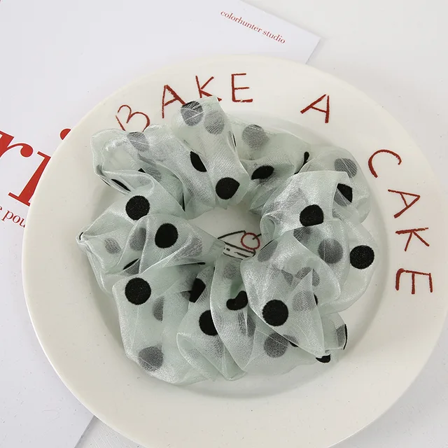 Oversized Scrunchies Organza Hair Ties Elastic Hair Band Women Girs Ponytail Holder Fashion Hair Ropes Headband Hair Accessories B3