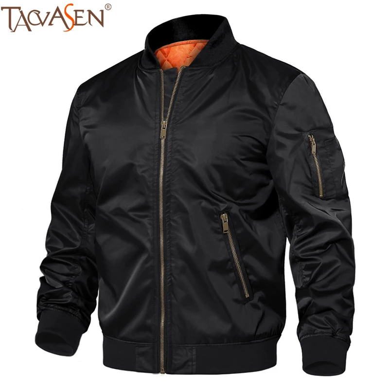 

TACVASEN Winter Bomber Jacket Men Hiking Jackets Tactical Military Jacket Air Force Jacket Army Flight Coat Thick Cotton Outwear