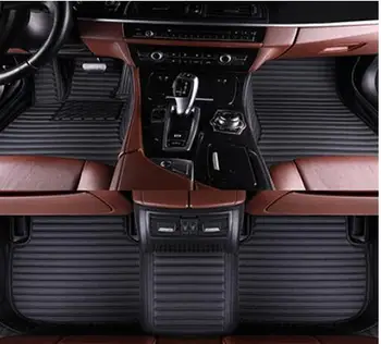 

MSUEFKD customize rugs for 2008-2018 ford mustang edge explorer F150 c-max alfombra Leather Car Floor Auto Mats accessories Mat