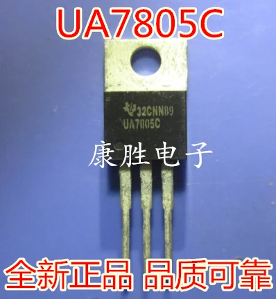 10 шт./лот UA7805CKCT UA7805C TO220 5V 1.5A | Лампы и - Цена: 
