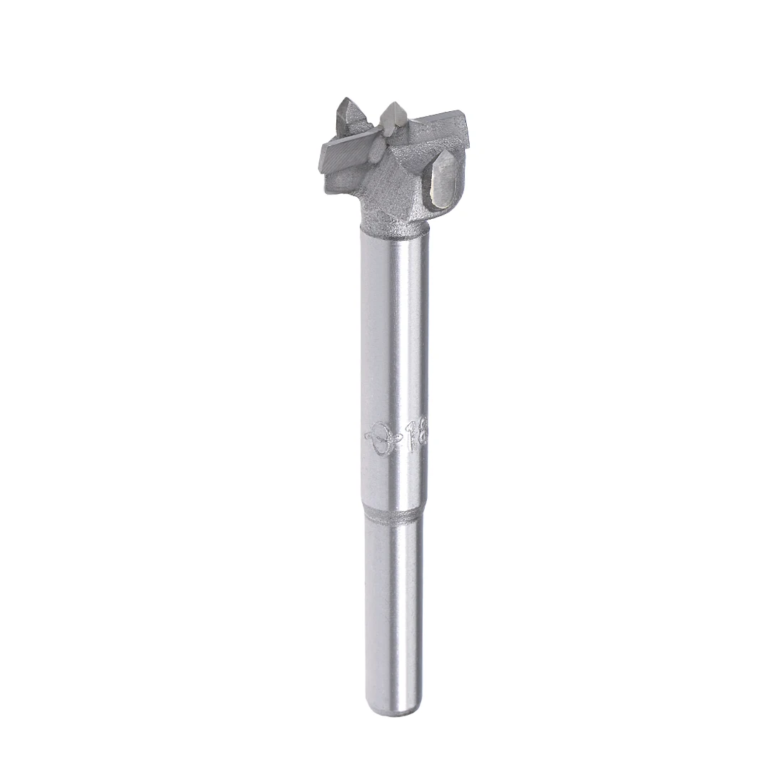 

uxcell Forstner Wood Boring Drill Bit 18mm Dia Hole Saw Carbide Tip Round Shank Cutting for Hinge Plywood MDF CNC Tool