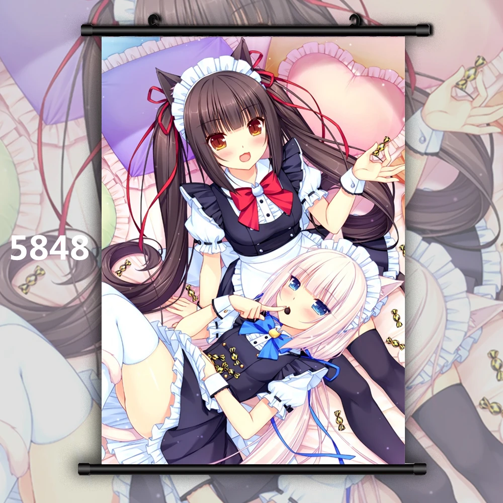 NekoPara Neko Para Chocolat ваниль Аниме Манга плакат в рулоне - Цвет: 5848