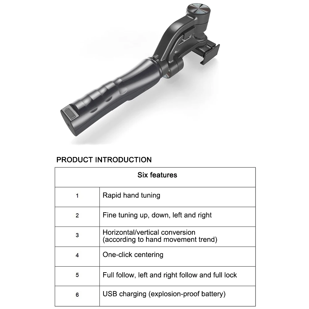 Ручной смартфон Gimbal стабилизатор держатель автоматического отслеживания для IPhone 11 Pro Max Xs Xr X 8 Plus samsung S9 S8 Экшн-камера