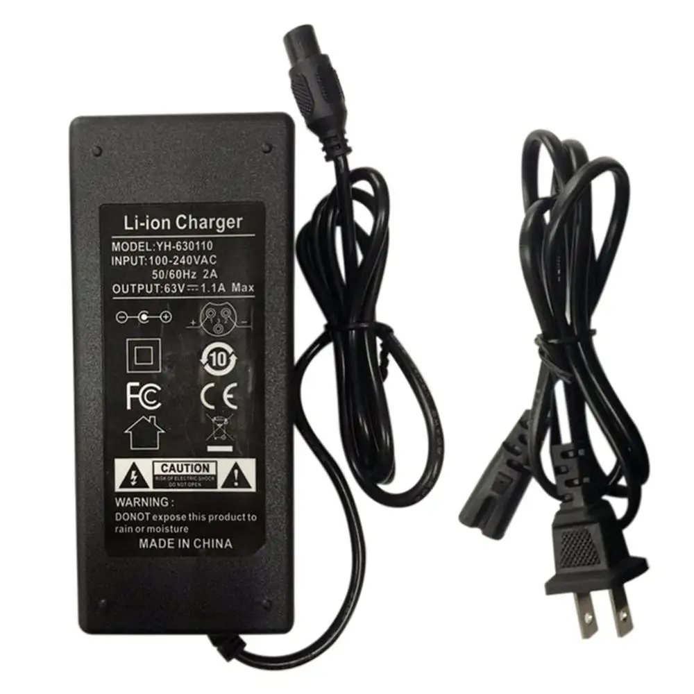 

63V EU US Plug Power Adapter Charger For Two Wheels Self-balancing Electric Scooter Smart Unicycle Hoverboard Power Supplies