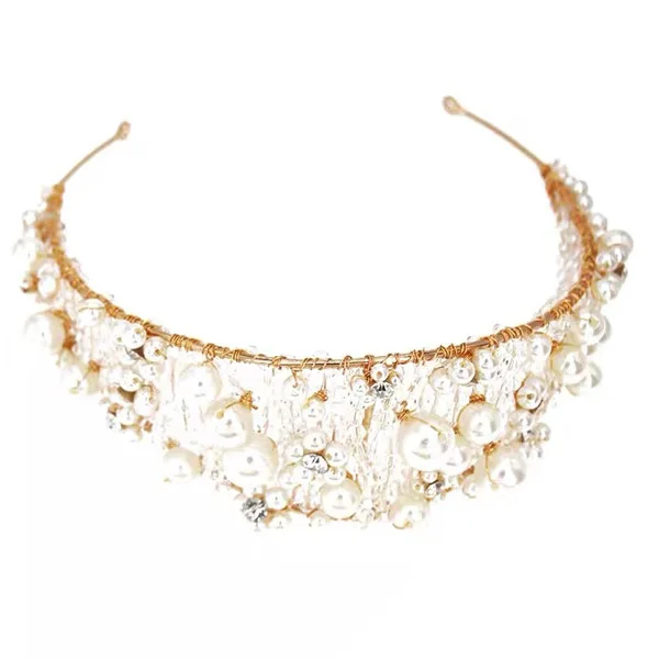 Crystal Headband Bridal Headwear Earrings Set Wedding Wedding Super Fairy Hair Accessories Crown Shape Wedding Accessories