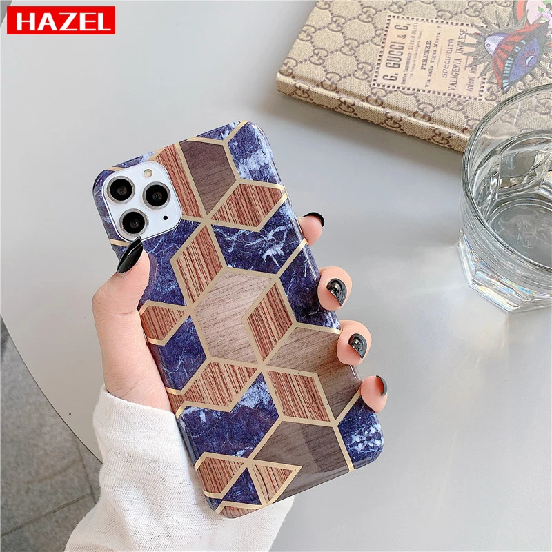 Marble X Cases For iphone 11pro XS Max Case Hard PC Back Cover 11 Pro XR 8 7 6 6S Plus Wood grain Phone |