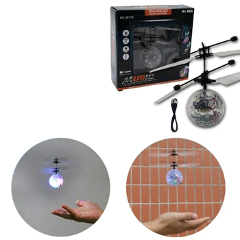 

Flying Ball Toys LED Hover Float Music Auto-induction Remote Helicopter UFO Gift R9UE
