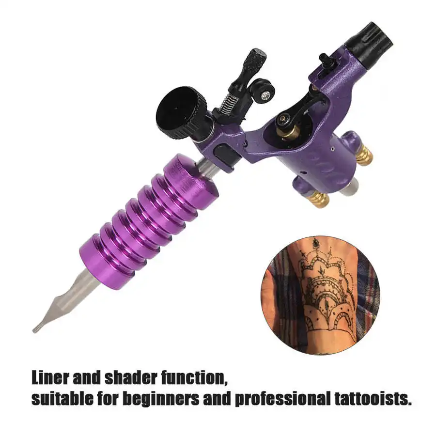 Двойной интерфейс двигатель тату машина лайнер шейдер с ручкой набор игольчатых