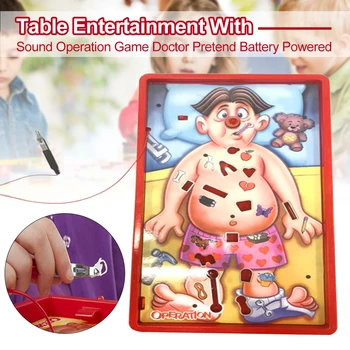 

Doctor Pretend Family Party Hand Eye Coordination Board Operation Game Table Entertainment Funny Battery Powered With Sound