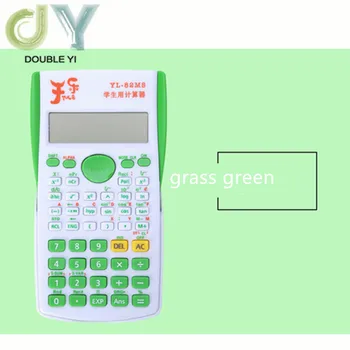 

green mini portable function calculator small creative desktop math calculator for children Free shipping