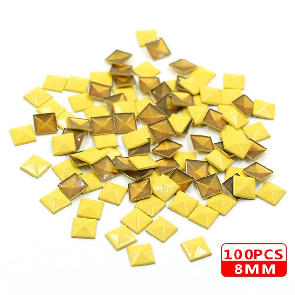 8MM Square Yellow