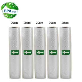 

Household Food Vacuum Packing Bag For Vacuum Sealer Vacuum Storage bags Food Fresh Long Keeping 12/15/20/25/28cm*500cm 5 Roll