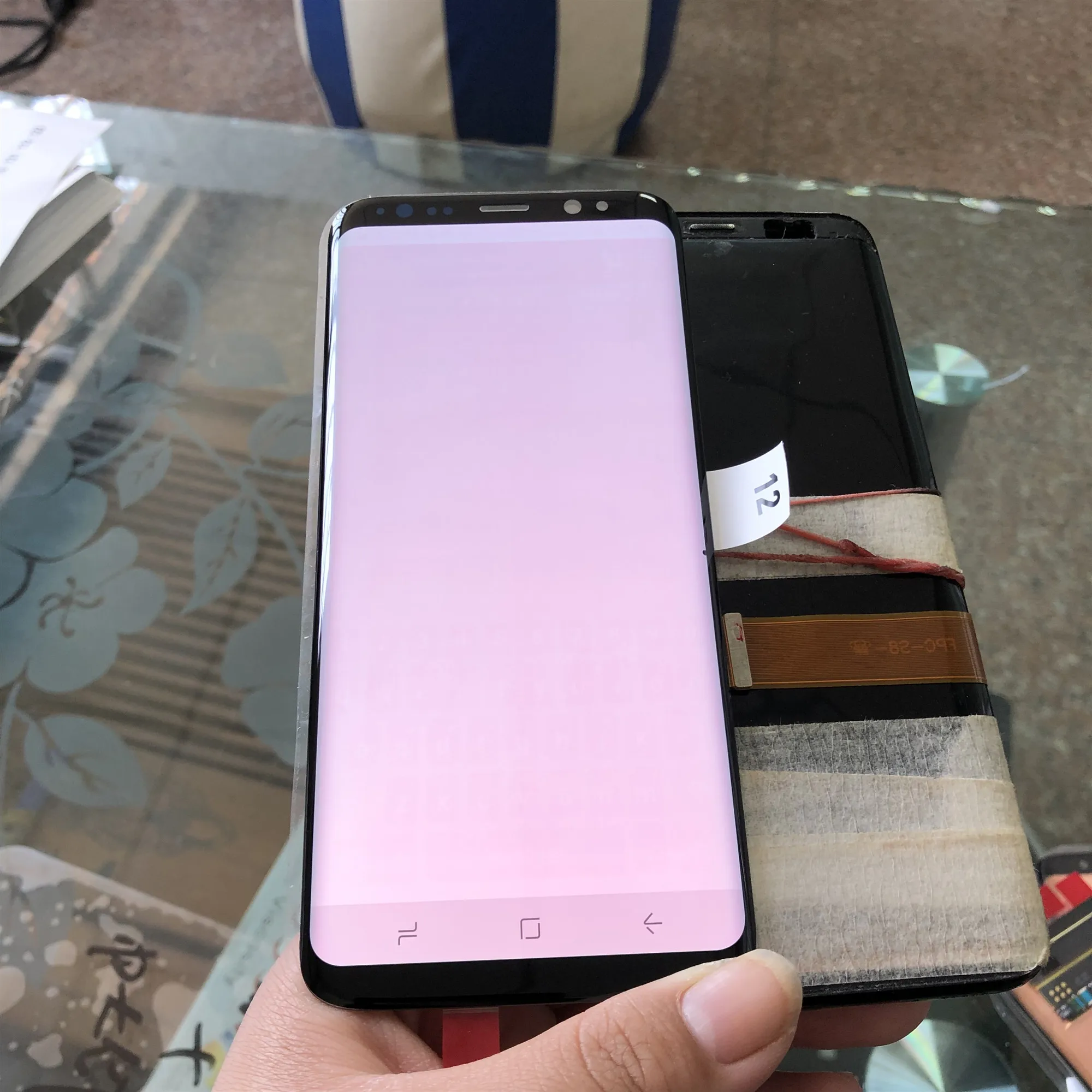 

100% Original Super Amoled LCD For Samsung Galaxy S8 G950F G950 Lcd Display Touch Screen Digitize with burn-shadows