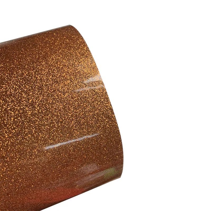 1 лист 30 см x 50 см блеск теплопередачи винил термопресс режущий плоттер HTV железа на пленке DIY - Цвет: coffee gold