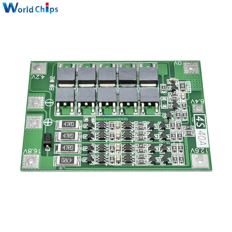 4S 40A 14 8 V 16 литий ионная литиевая батарея 18650 зарядное устройство PCB плата защиты BMS