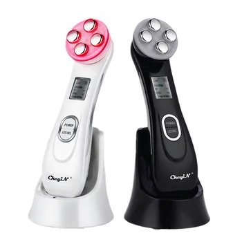 

LED Light Therapy Facial Massager RF EMS Electroporation Face Lifting Skin Care Anti Aging Wrinkles Removal Beauty Machine 45