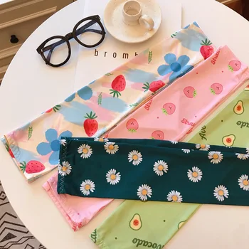 

Cute Ice Silk Floral Arm Sleeves Women Fashion Colorful Daisy Long Sleeves Cuffs Thin Sun Protection Cycling Arm Warms Driving