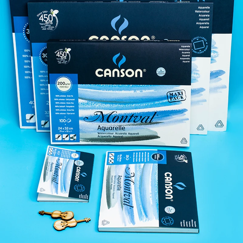 Canson Montval Watercolor Block - 12" X 16", 15 Sheets, Cold Press, Acid Free For Watercolor & Acrylic