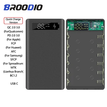 

Quick Charge Version 6*18650 Power Bank Case Dual USB Mobile Phone Charge QC 3.0 PD DIY Shell 18650 battery Holder Charging Box