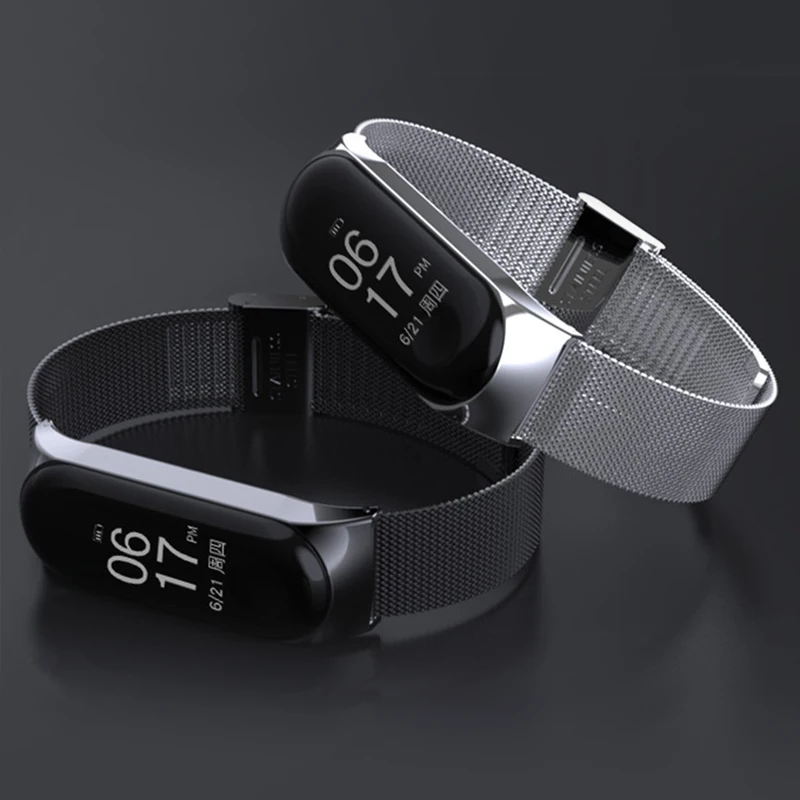 Металлический ремешок Mi Band 5 4 для браслета Xiaomi 3 Безвинтовой браслет из