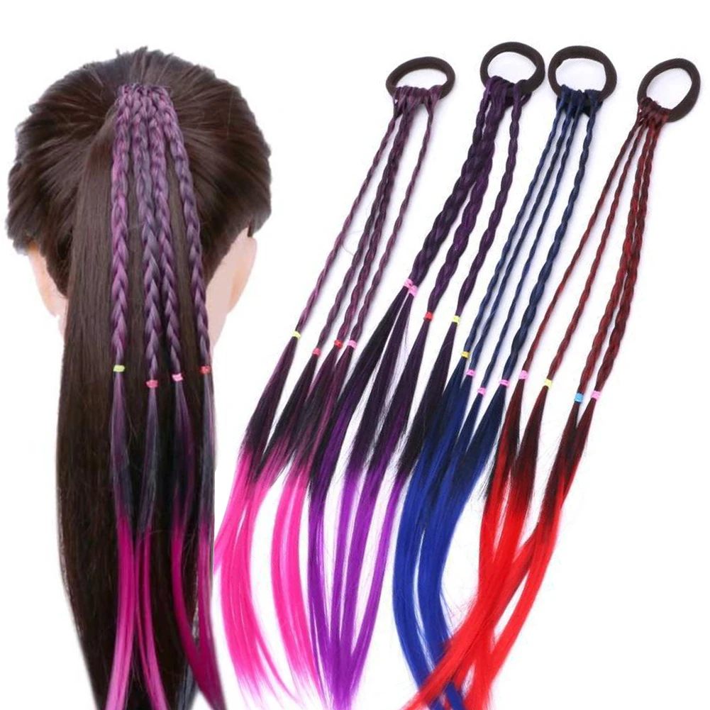 

Simple Headband Girls Accessories Hoop Daily Decorative Elasticity Wig Twist Fashion Rubber Bands Eye-catching Hair Braider