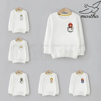 

Anime Mario Unicorn Drago Ball One Piece Zelda Cartoon Children Hoodie Cute Print Sweatshirts Kid Clothes Baby Cartoon Hoodies