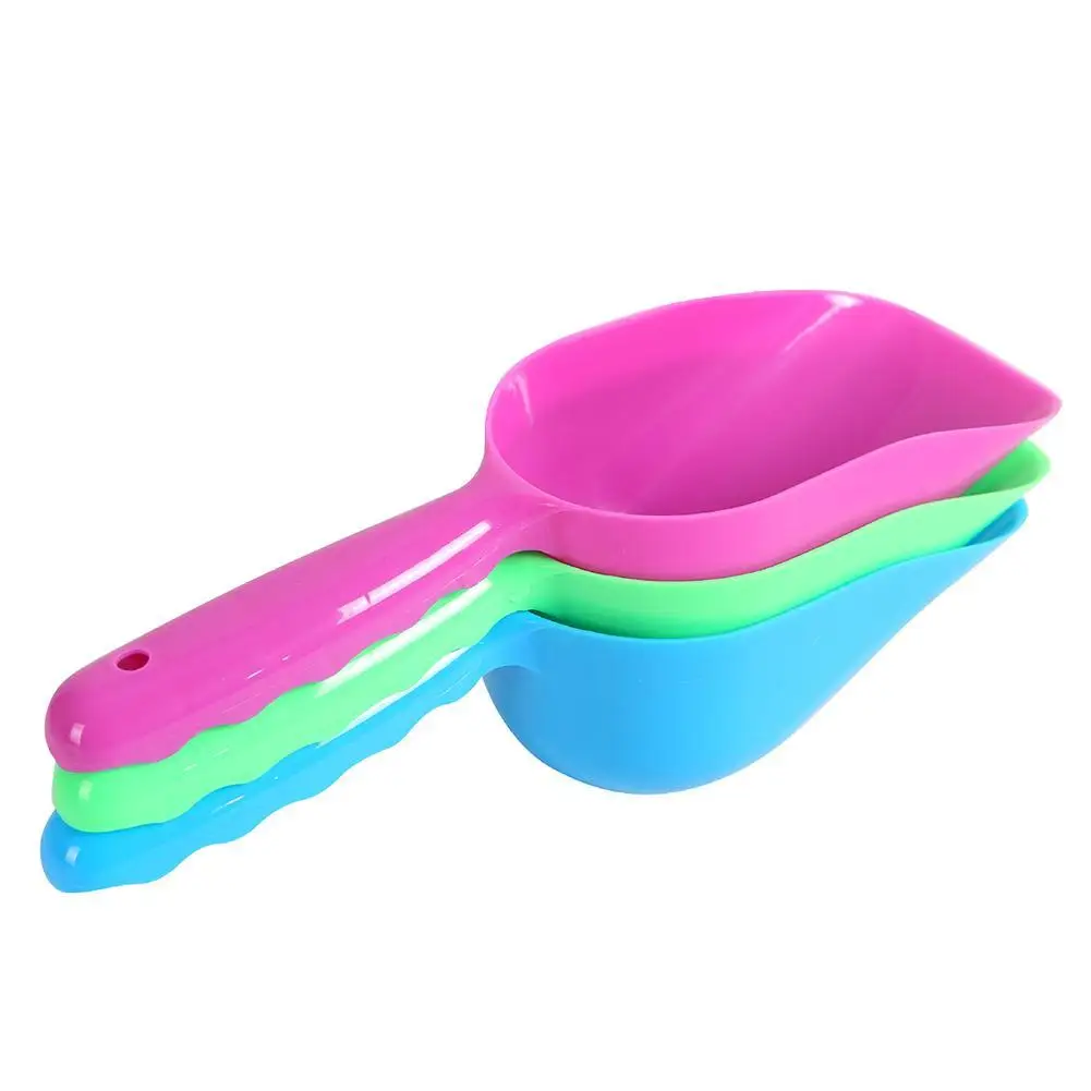Cuchara para comida de mascotas, alimentador de perro, gato, conejo Hurón, pala, Pala, platos, herramienta, 3 colores, producto para mascotas, accesorio para perro