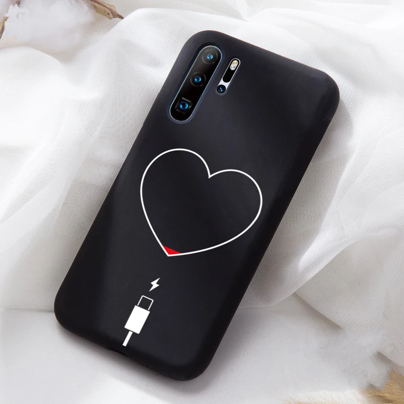 Lovers Rose Line Honor20 10 Soft Silicon case For Huawei P20 P20Lite P20Pro P30 Lite P30Pro Phone Cover Case Capa Fundas Coque - Цвет: 07