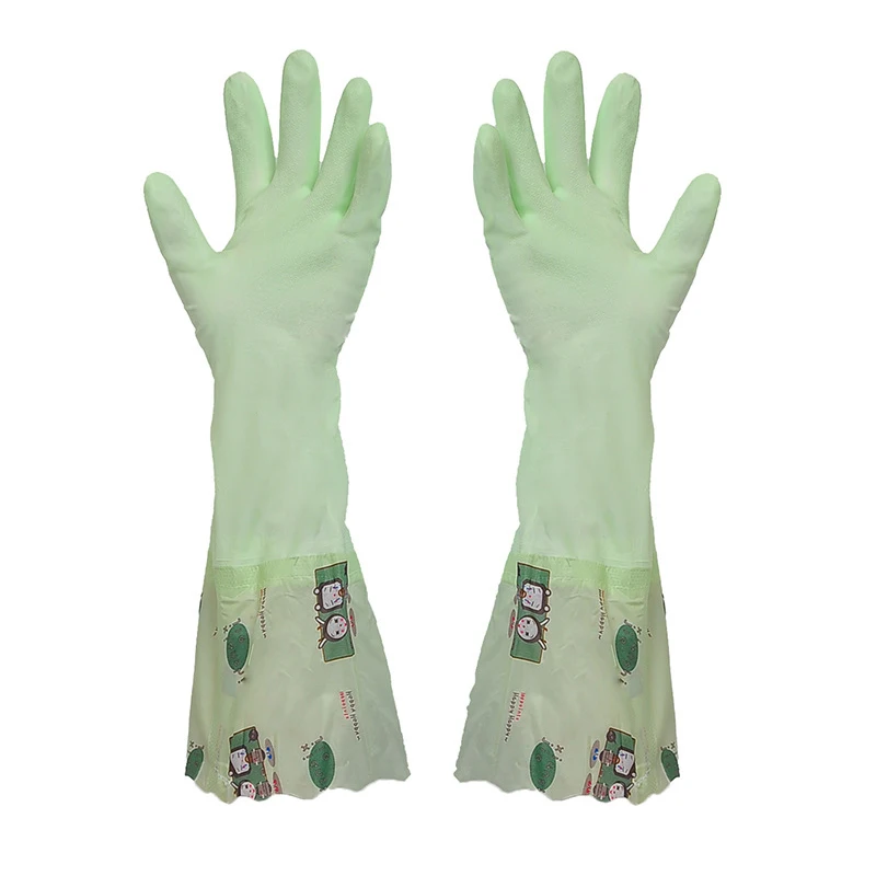 Wide mouth Gloves3 Кухонные уплотненные бархатные перчатки для чистки, широкие перчатки для полоскания рта, резиновые перчатки, волшебные силиконовые перчатки для очистки - Цвет: Wide mouth Gloves3