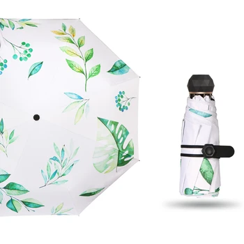 

Nordic Sun Pocket Mini Umbrella Rain Women Small Men Parasol Rain Umbrellas Windproof Paraguas UV Folding Umbrella B65