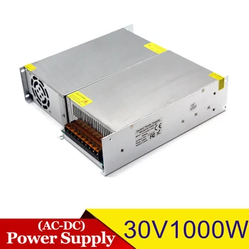 

DC 30V 33.3A 1000W LED Driver Switching Power Supply 110V 220V AC-DC Constant Voltage Transformer CCTV CNC Machinery Equipment