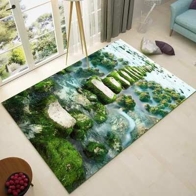impressão tapete corredor capacho anti-deslizamento tapete banheiro tapetes absorver água cozinha