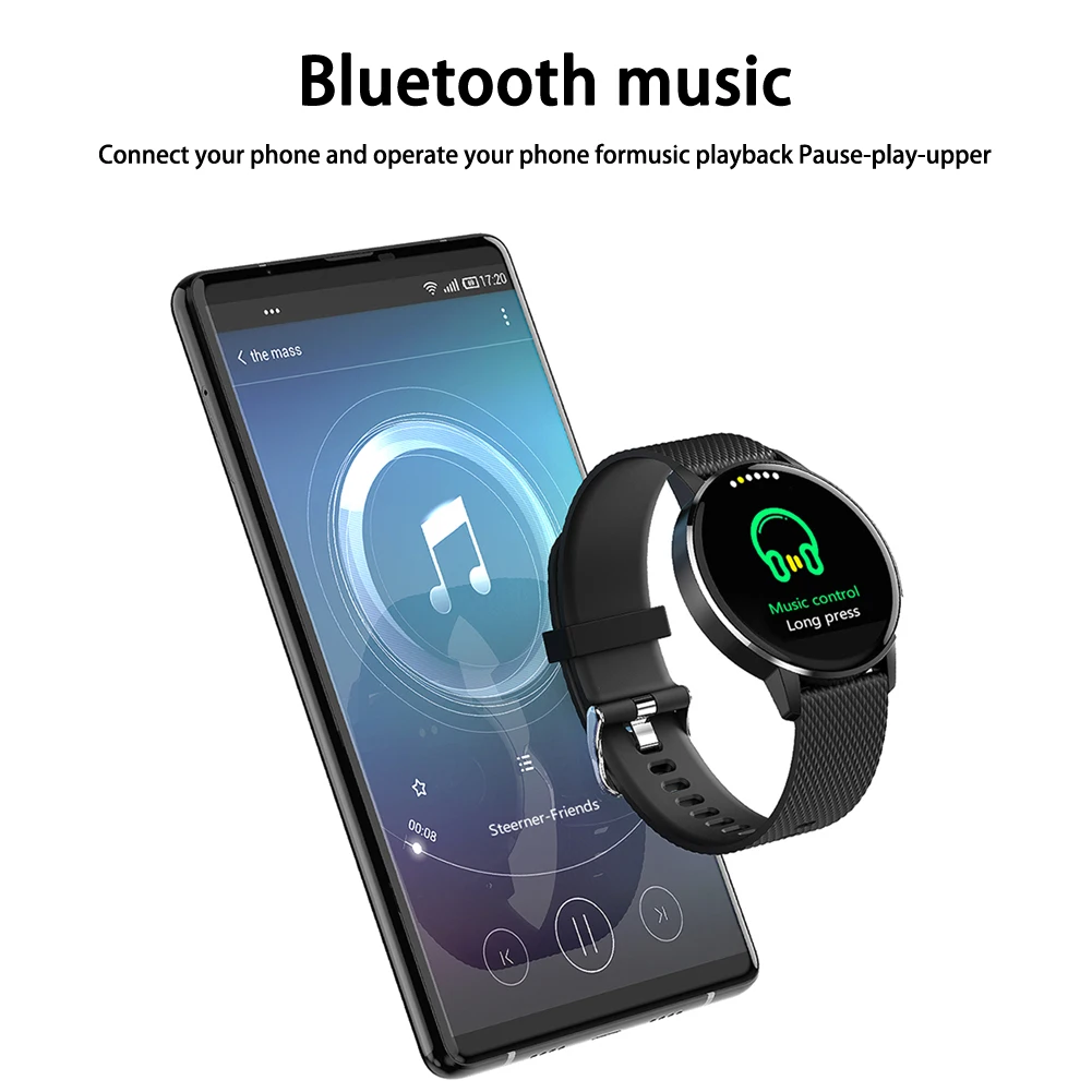 Watch Smart Watch T4 Bracelet Heart Rate Blood Pressure Monitor Call Reminder Fitness Tracker Waterproof Smart Watch Android IO