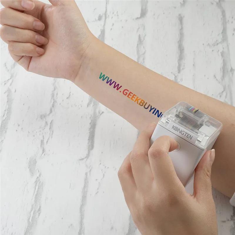 

Mobile Color Printer Machine Handheld Inkjet Printer Portable Home Office Mini Printer with Cartridge WIFI USB Connection #R10