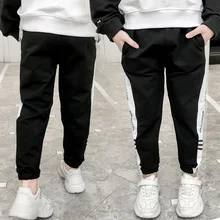 Детская одежда; спортивные брюки для девочек; Новинка года; сезон весна; корейский стиль; детские свободные повседневные брюки в западном стиле для девочек