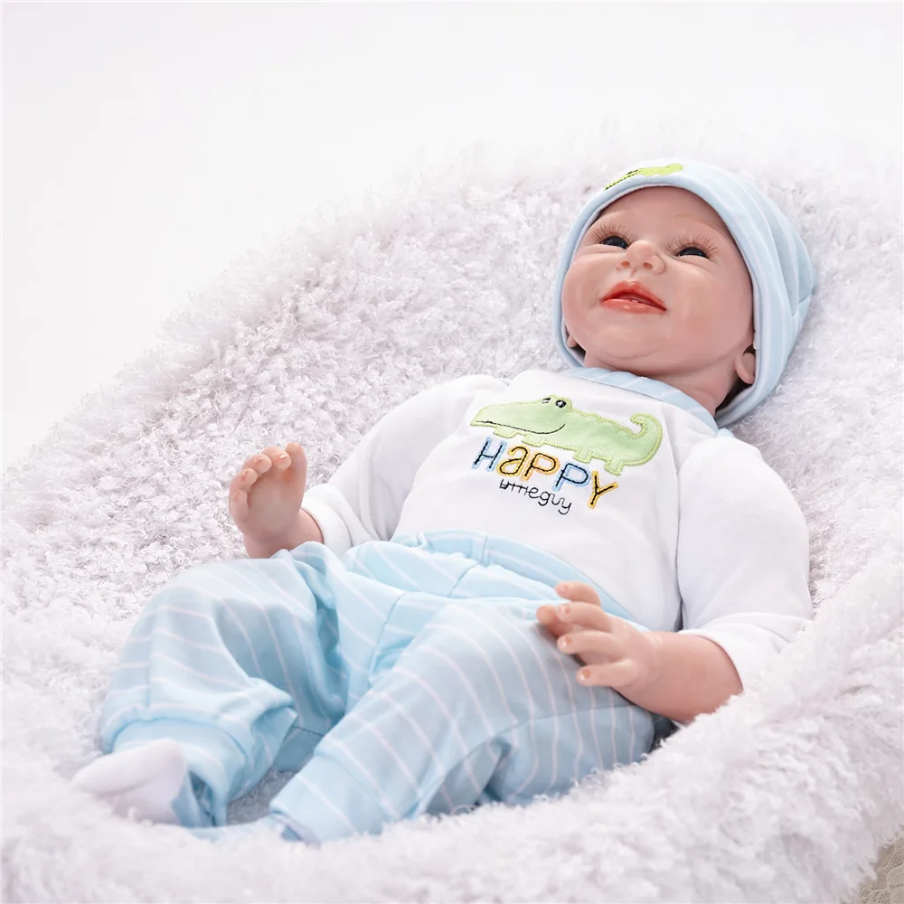 Pickwoo 23'57cm bebes кукла-Реборн, кукла для маленькой девочки, мягкий силиконовый хлопок, Boneca reborn Brinquedo, подарки на день детей, игрушки, plamate