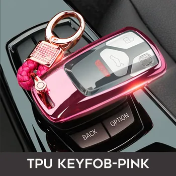 

3 Button TPU Car Remote Key Fob Shell Cover Case For Audi 2016 2017 A4 A4L Allroad B9 Q5 Q7 TT TTS 8S 4m S5 S7 8S S4 8W RS A5
