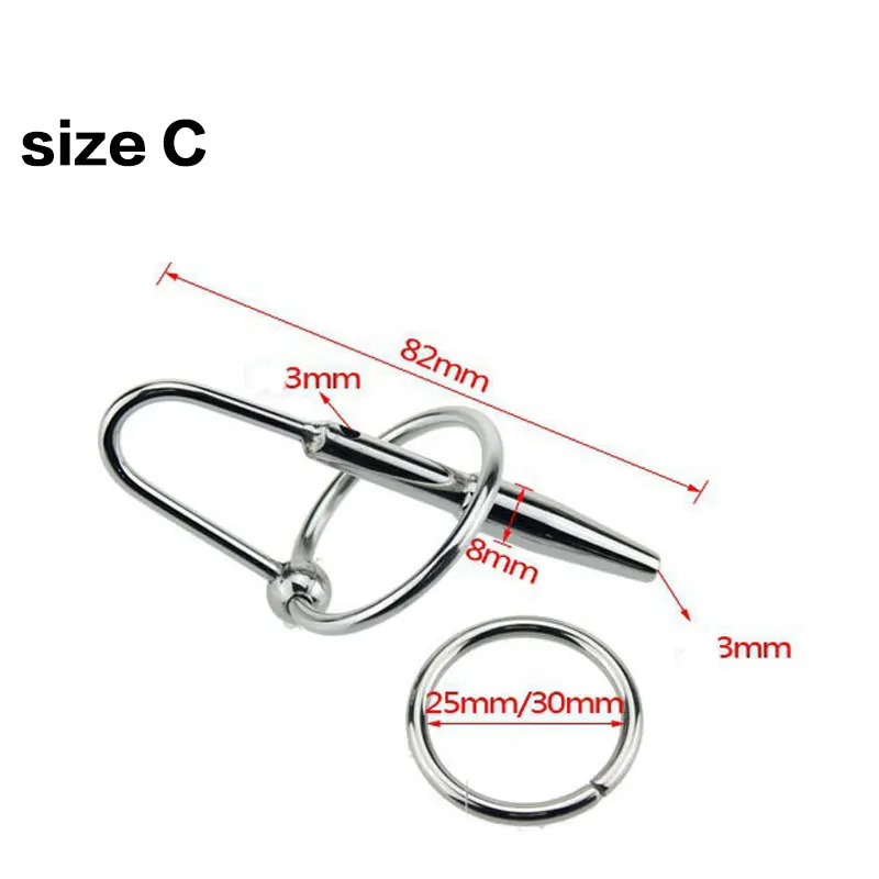 Urethral dilator WAKEWAY stainless steel congestion stimulation penis ring masturbation couple