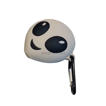 

Unique Alien Style Protective Case Silicone Cover with Carabiner for Airpods 1/2